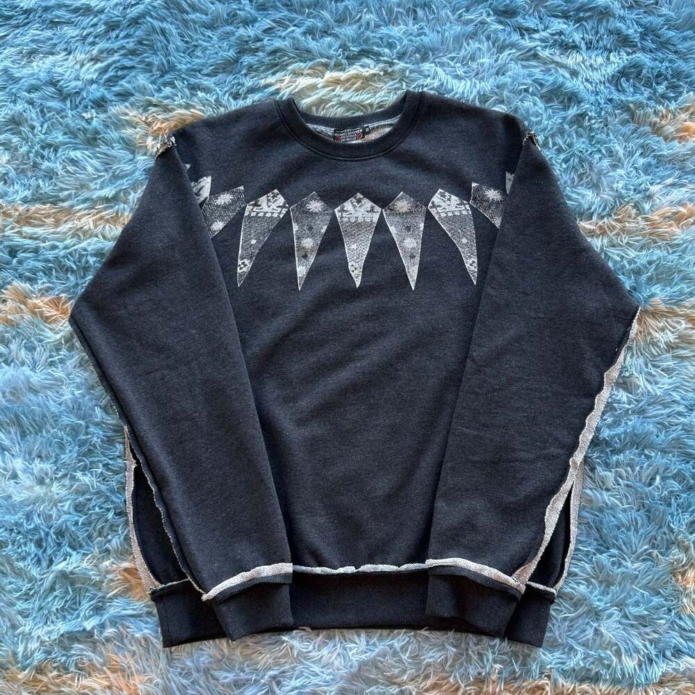 Undercover AF5A5 spikes on neck Graphic Print Sweatshirt